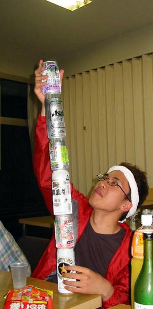 柱状図を組み立てる風景(を